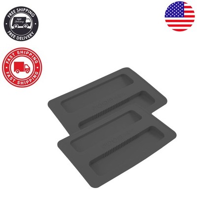 Heat-Resistant Black Toaster Cover Set - Protect Your 2-Slice Bread Machine