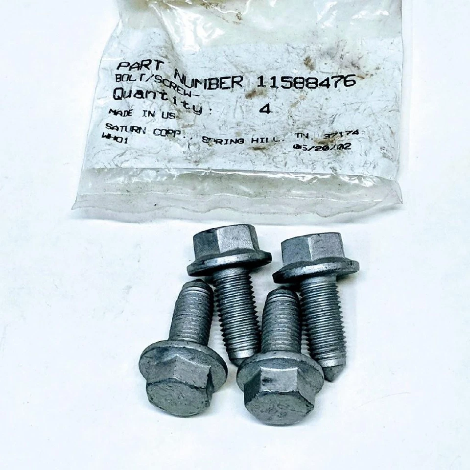 4x GM 11588476 Saturn Soporte de base de motor Pernos transversales 01-05 Serie L OE Foto 3 de 4