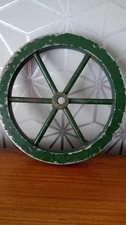 vintage industrial FLY WHEEL  STEAM  ????? WEIGHTED.