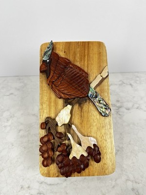 Carver Dans Cardinal Puzzle Box.  Great Gift For Cardinal Lovers New Condition