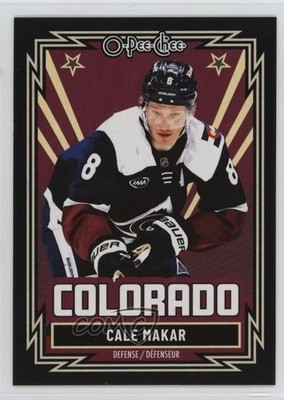2025-26 O-Pee-Chee Retro Black Border /100 Cale Makar #27 g5i