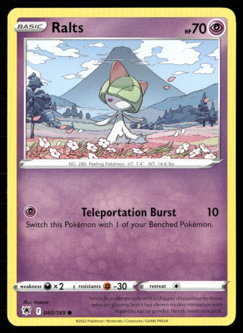 2022 Sword & Shield - Astral Radiance Ralts Basic/Common #60