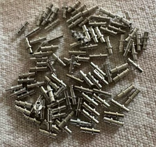 50 NOS TURRET LUGS-TERMINALS TINNED BRASS GREAT FOR DIY TUBE AMP  - USA SELLER