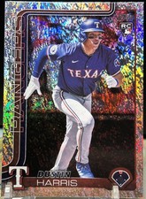 2025 Topps Series 2 - Dustin Harris #374 Holofoil (RC) - Texas Rangers