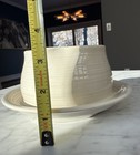 Vintage Franciscan Earthenware Gravy Boat. Beige. Attached tray. Double Spout — photo 10