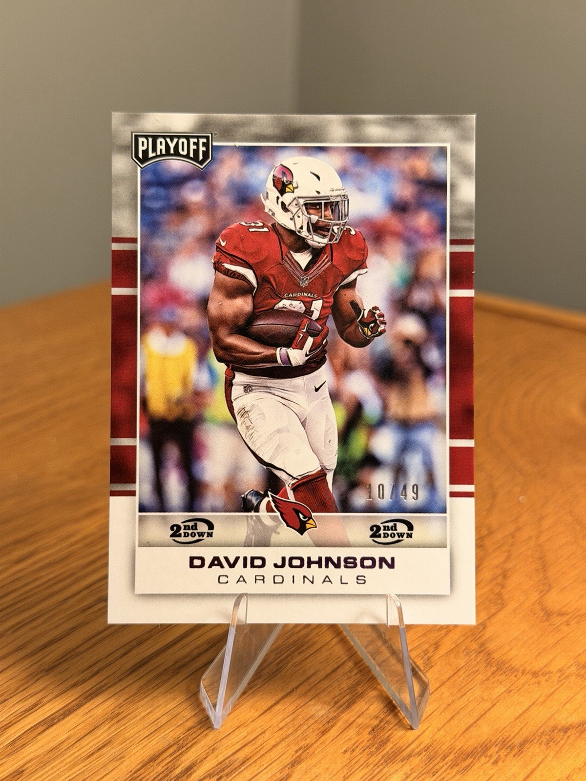 David Johnson 2017 Panini Playoff 2nd Down /49 #1 🐐