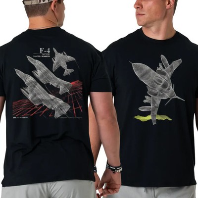 F-4 Phantom Fighter Bomber T-shirt, F-4 Jet Design for Aviation Fans