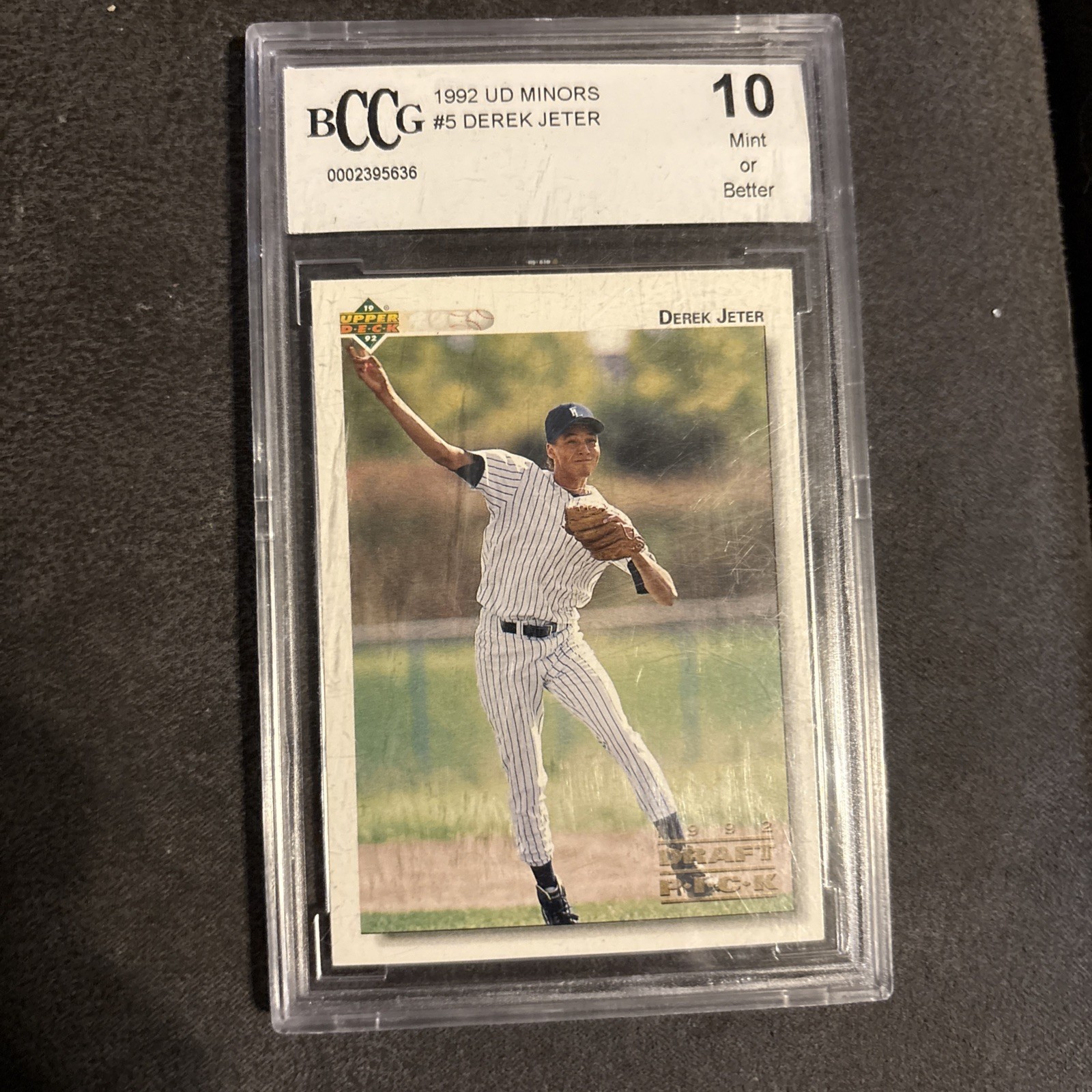 1992 UPPER DECK UD MINOR LEAGUE #5 DEREK JETER PSA 10 60034628