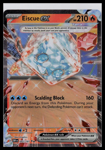 SV03: Obsidian Flames #042/197 Eiscue ex - Imagen 1 de 2