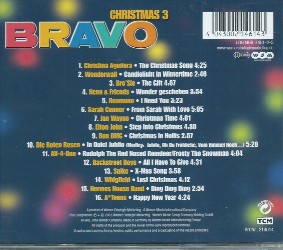 CD - VA - Bravo - Christmas 3 - 2003 - Bild 2 von 2