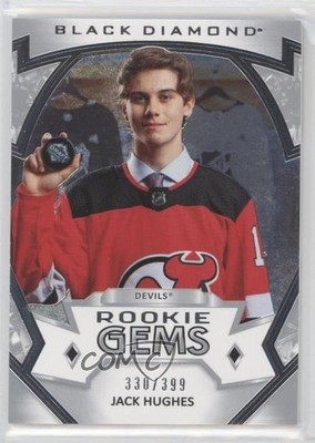2019-20 Upper Deck Black Diamond Rookie Gems 330/399 Jack Hughes #RG-JH RC 7b5