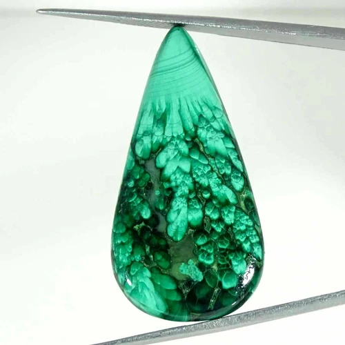 41.90Cts Natural Malachite Pear Cabochon loose Gemstone