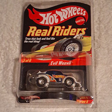 Hot Wheels Real Riders Evil Weevil 1:64 Diecast Car White/Blue/Orange Unopened