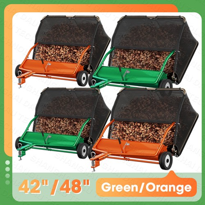 #ad 42 48quot; Tow Behind Lawn Sweeper Leaf Collector Sweeper 18.55 25.1 Cu. Ft Capacity $239.19