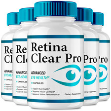 Retina Clear Eye Supplement Capsules Advanced Formula 5 Pack 