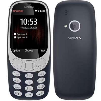 Nokia 3310 Dual SIM Handy 2G 2,4 Zoll Farbdisplay 2MP  Simlock frei Dunkelblau