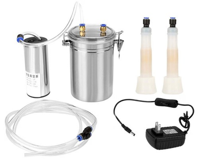#ad 2L Electric Milking Machine Milker Suction Vacuum Pump for Farm Cow Goat Sheep $71.99