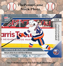 Matthew Schaefer 2026 Topps NOW #142⭐⭐⭐Sticker⭐⭐18 Year Old Rookie Points Record