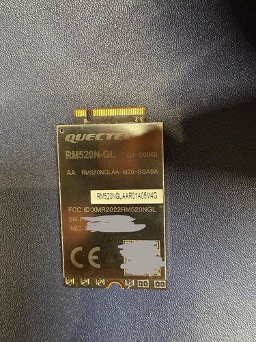 Quectel RM520N-GL IoT 5G Global Band Module, 5G Sub-6G Module M.2 Form Factor
