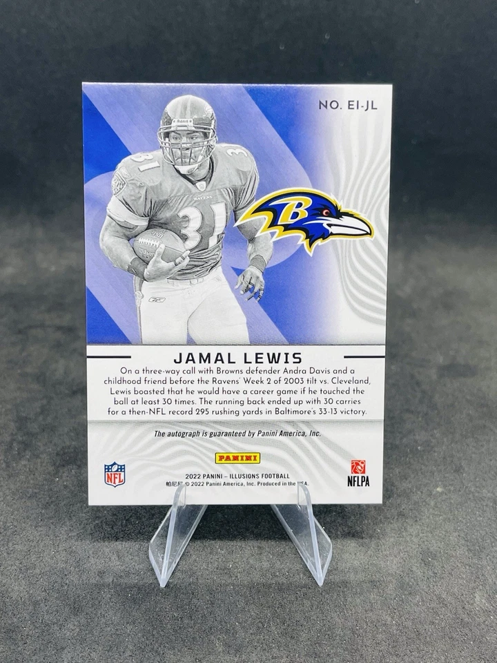 2022 Panini Illusions Elusive Ink Jamal Lewis /99 Baltimore Ravens Football Auto - Image 2 of 2