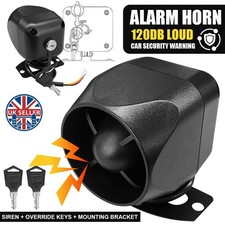 12V Battery Backup Siren Horn Warning Alarm 120DB Loud Speaker Universal for Car