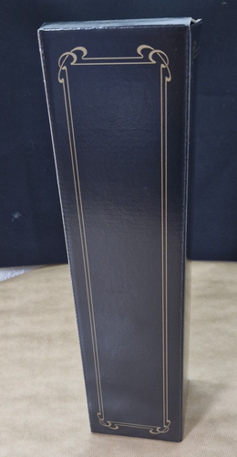 10x Flaschenkarton, Weinverpackung, Präsentkarton - schwarz/gold