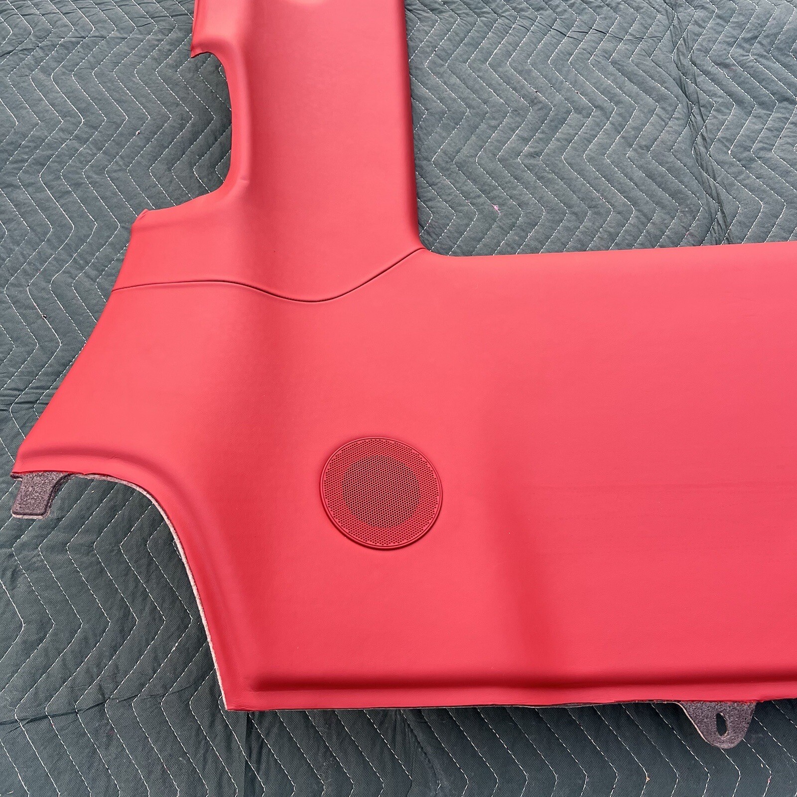 Bentley Bentayga 16-20 Red Leather Roof Upper Headliner Cover Trim Panel OEM