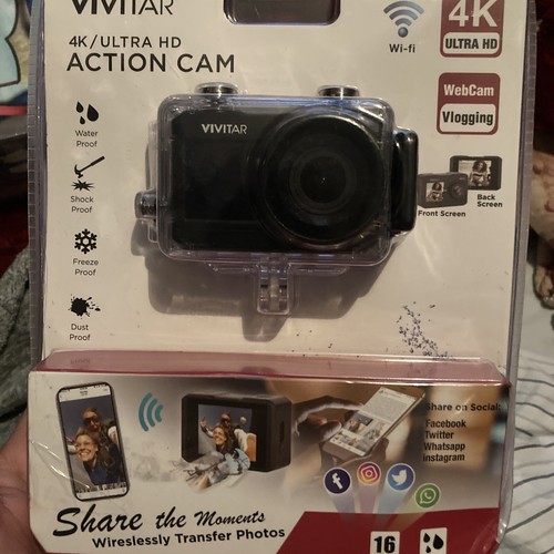 Vivitar DVR922 4K DualScreen Action Camera Black (DVR922HDBLK) 617445214734 eBay