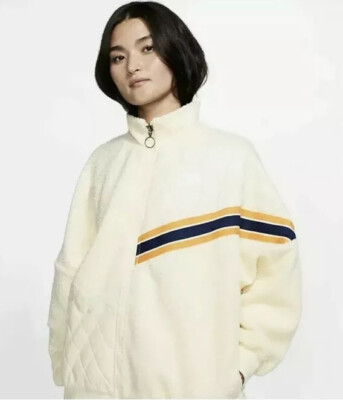 NEW Nike Sportswear Full Zip Sherpa Size Large Track Jacket