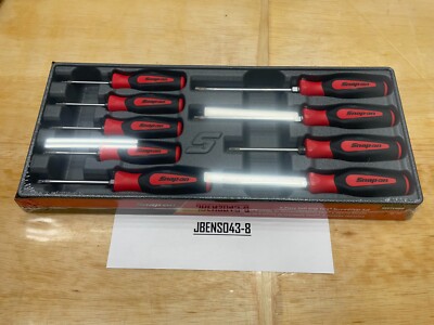 Snap-on Tools USA NEW 9pc RED Soft Grip T8 - T45 TORX Screwdriver Set ...