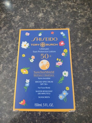 Shiseido Tory Burch Ultimate REEF SAFE Sun Protection 50+ 150ml Brand New  