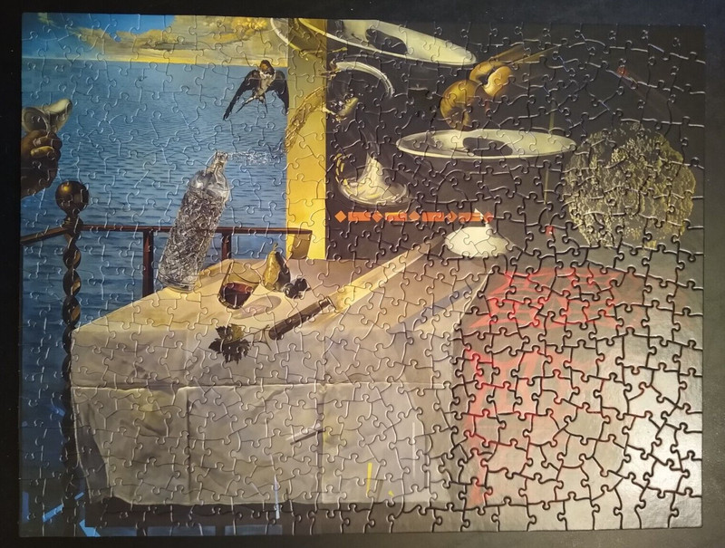 Puzzles-Plus Salvador Dali Nature Morte Vivante 500 Piece Puzzle 1 Missing Piece