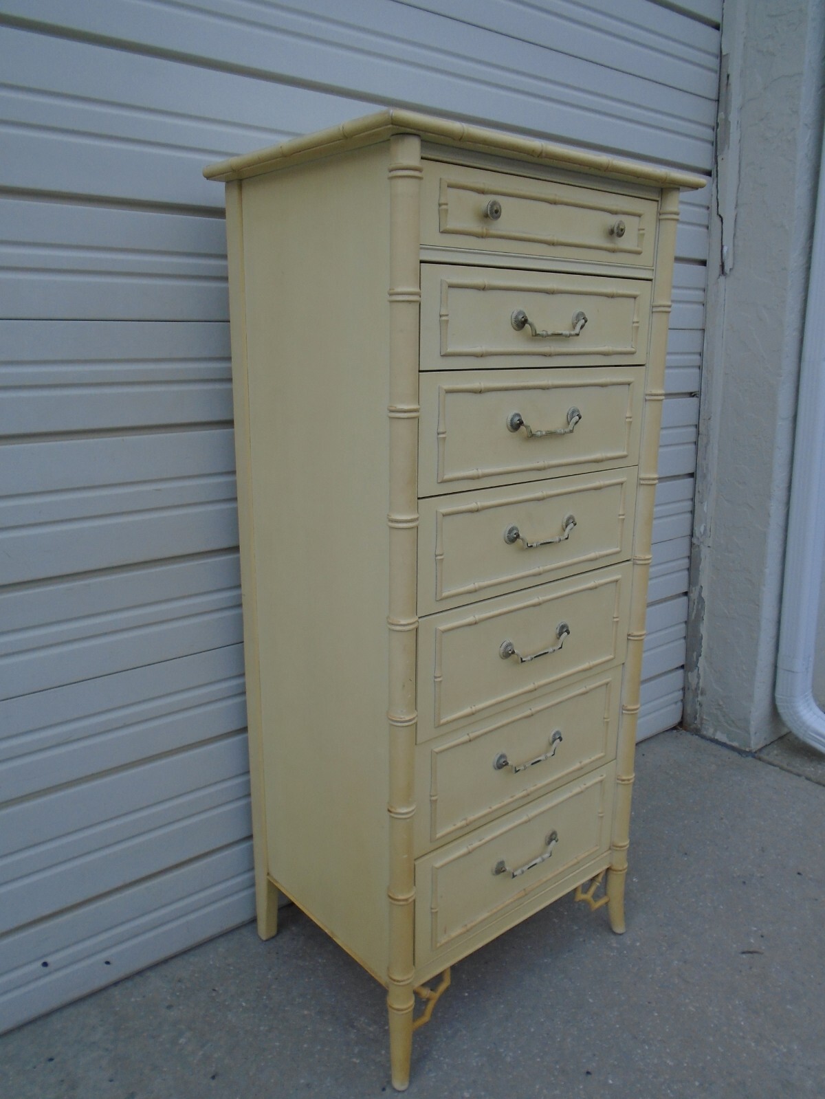 Fretwork Faux Bamboo Lingerie Chest of drawers Regency  Allegro Thomasville