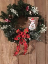 Christmas Door wreath 15    Let It Snow  