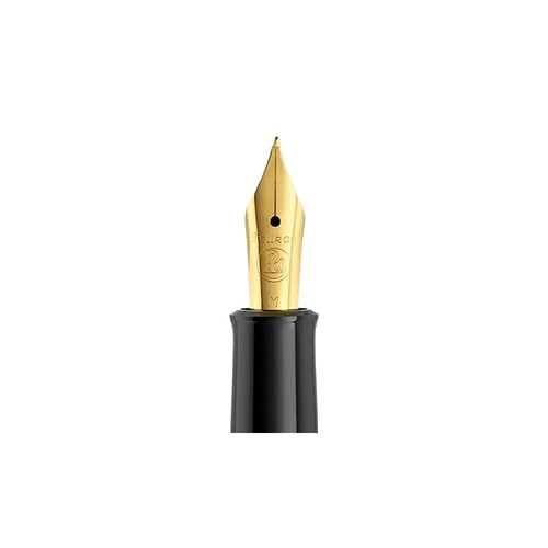 Pilot Elite Fountain Pen 18K Gold Nib Black Resin Pre-owned Japan