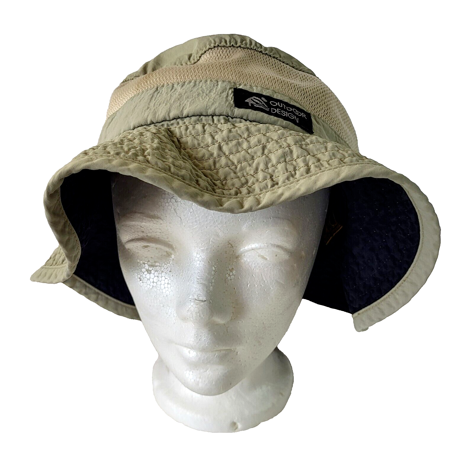 Dorfman Pacific Unisex Beige Foldable Bucket Hat Adjustable Fishing Cap-image