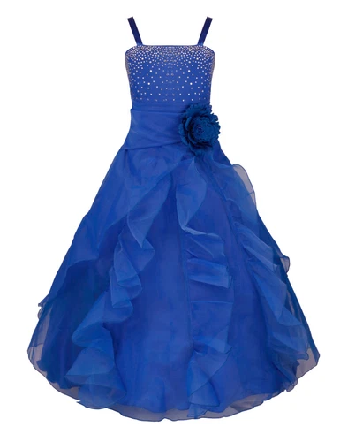 Flower Girl Dress Pageant Wedding Bridesmaid Formal Kids Party Princess Dresses - Picture 49 of 83