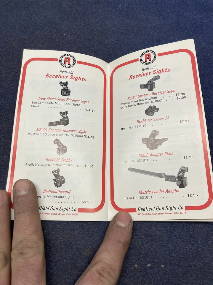 1966 Redfield Gun Sight Co. Pocket Catalog with Prices Very Nice Condition - Image 4 of 4