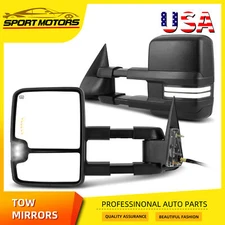 Power Heated LED Signal Tow Mirrors for 2003-2006 Chevy Silverado 1500 2500 3500