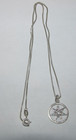 Sterling Silver 925 Necklace Pendant Dainty Charms Witch Witches Star 7 Points — photo 2