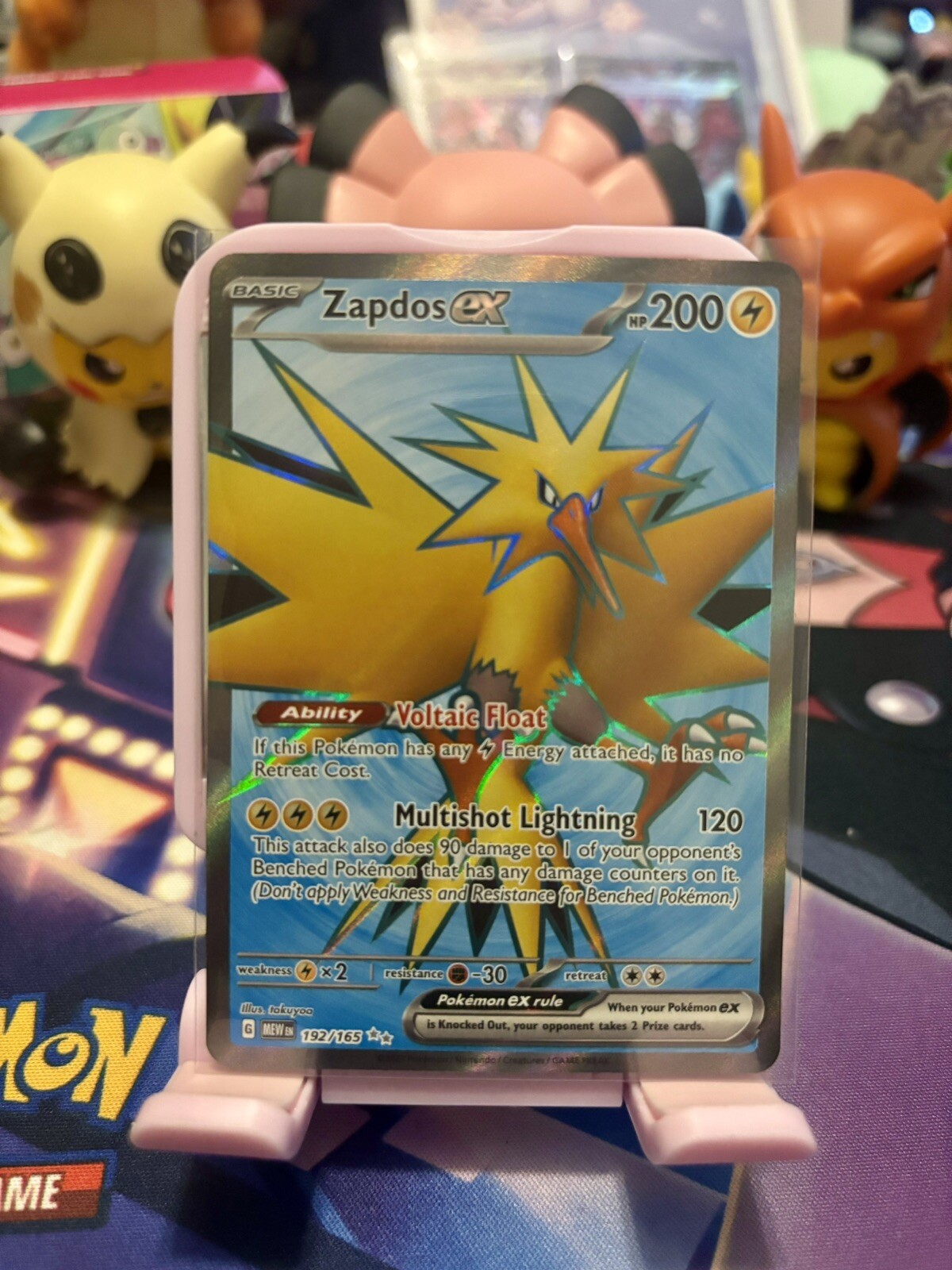 Pokémon TCG Zapdos ex Scarlet & Violet-151 192/165 Holo Ultra Rare