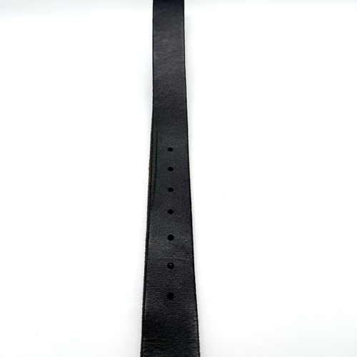 Ceinture homme western cuir fait main taille 36" Amish boucle argentée marron largeur 1,5" - Photo 6/10