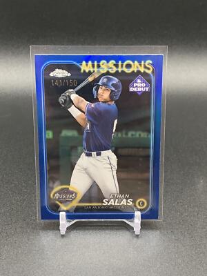 2024 Topps Pro Debut Ethan Salas PDC-153 Blue Refractor /150 | San 