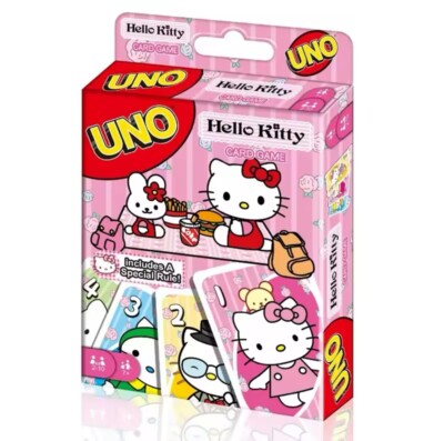 UNO Hello Kitty Kartenspiel 112 Karten Englische Anleitung Kinder Familie 