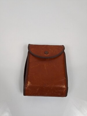 VTG TRAVEL PLAY KIT Leather Playing Cards CHESS/CHECKERS/DICE 1930s 40s