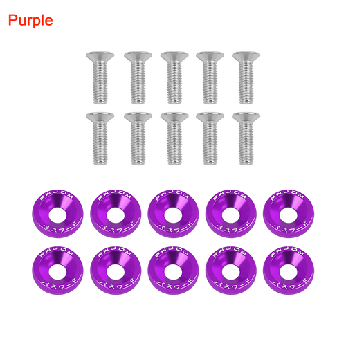 10 x M6 6mm Body Fairing Bolts Fastener Clips Screw Set Universal Fit Scooter - Picture 10 of 16
