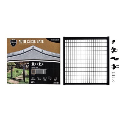 Powder Coated Black 4 Ft X 4 Ft Metal Auto Close Chain Link