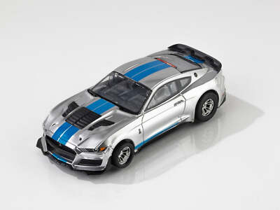 AFX 22099 Ford Shelby Mustang GT500KR Silver/Blue Mega G+ HO