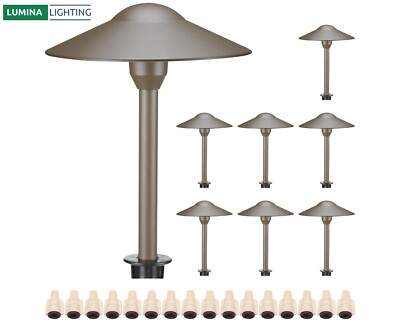 Lumina Lighting  4W Landscape Pathway Light (8-Pack) Low Voltage LED Pathway 12