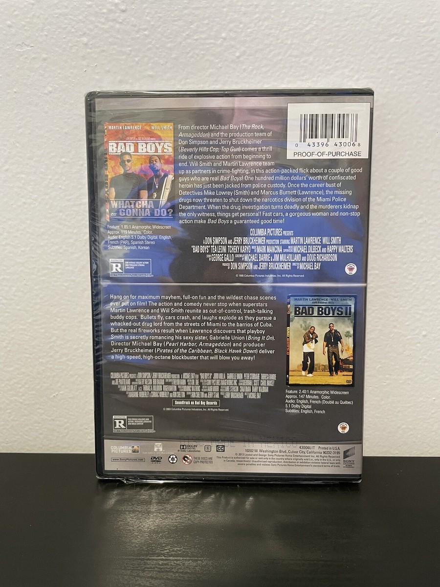 Bad Boys 1 & 2 Double Feature DVD NEW SEALED Will Smith Martin